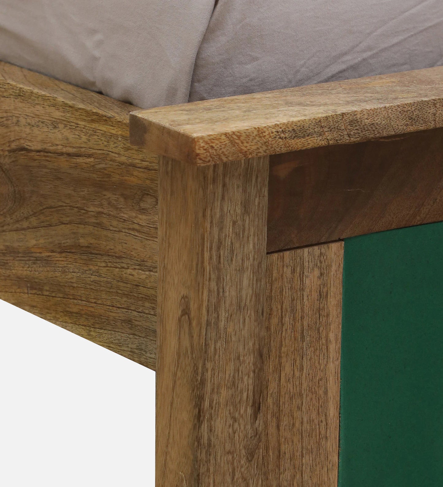 Mango Wood King Size Bed In Natural Finish