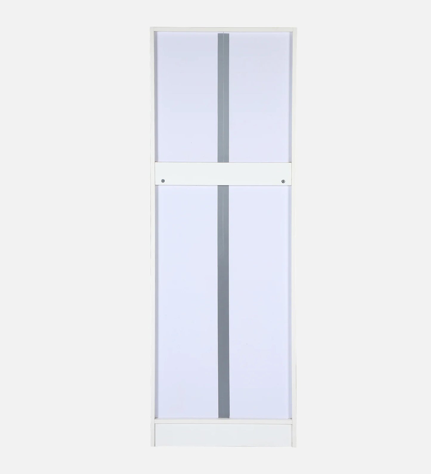 2 Door Wardrobe In Off White Finish With Adjustable Shelves