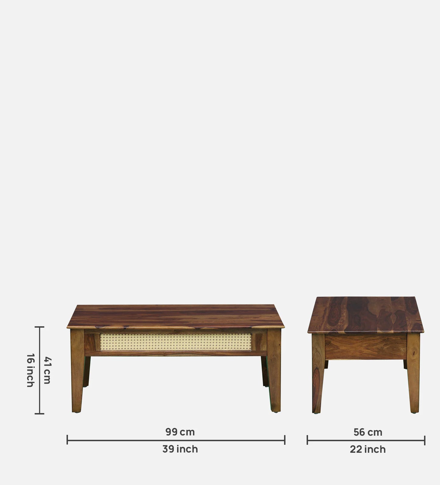 Sheesham Wood Coffee Table In Provincial Teak Finish
