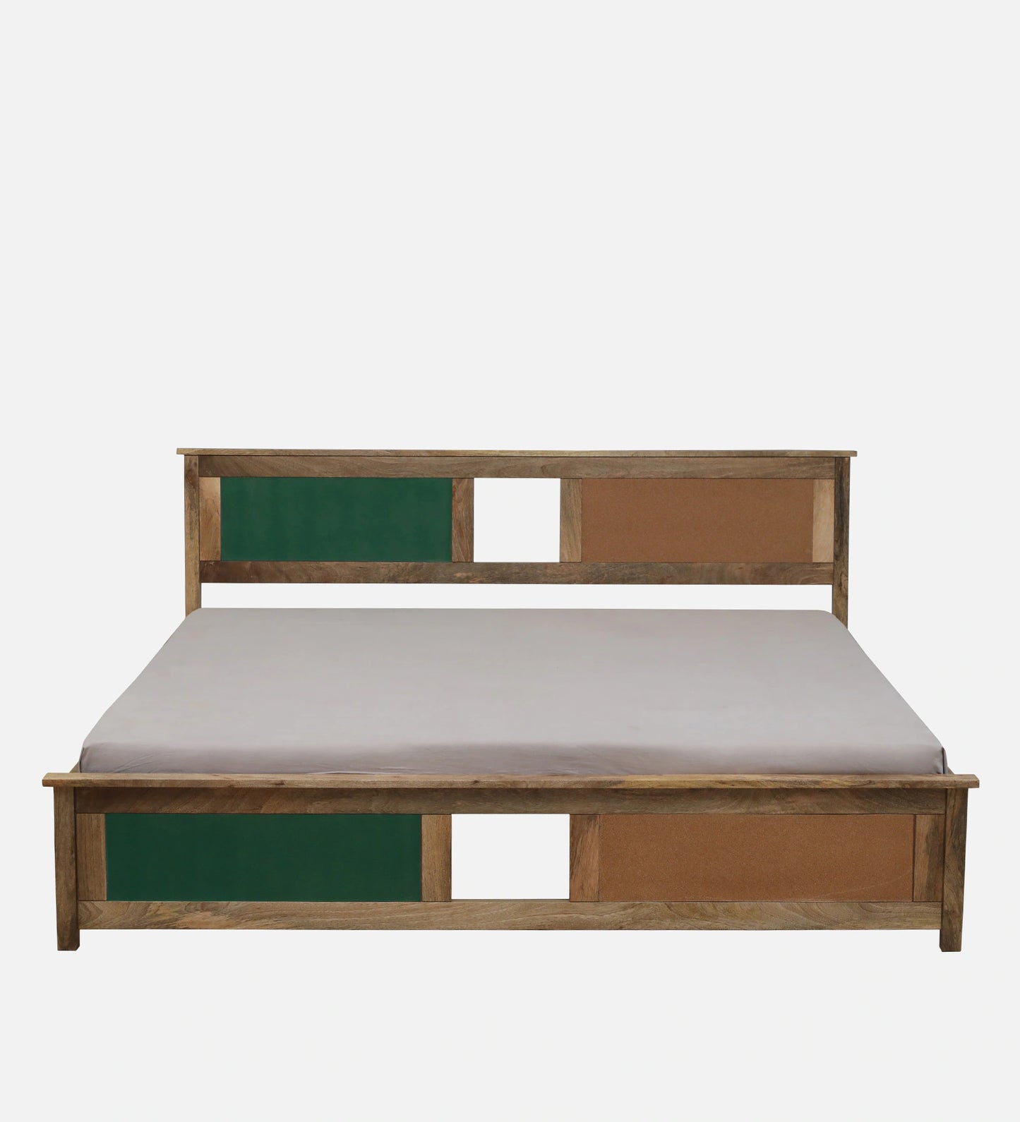 Mango Wood King Size Bed In Natural Finish