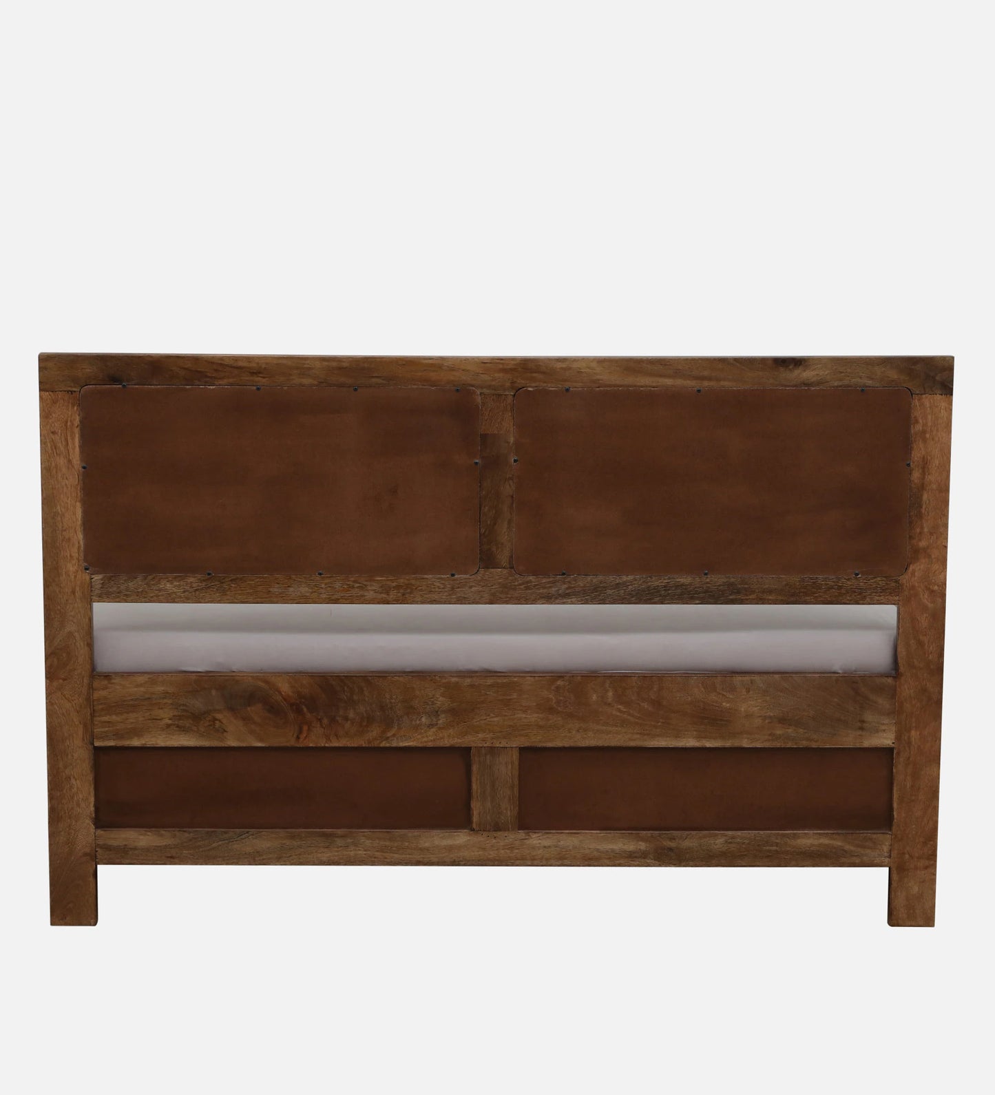 Mango Wood King Size Bed In Rustic Teak Finish With Box Storage