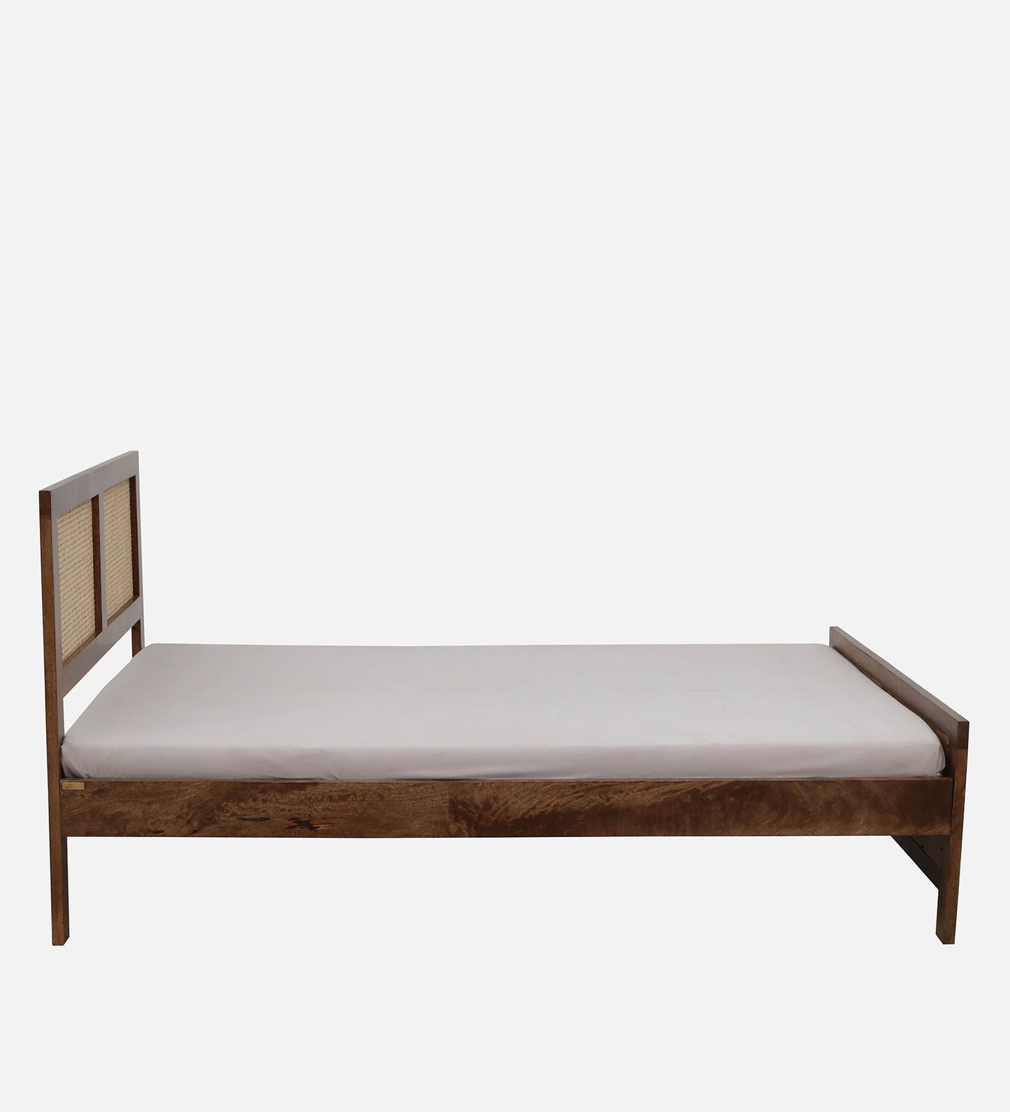 Mango Wood King Size Bed In Rustic Teak Finish