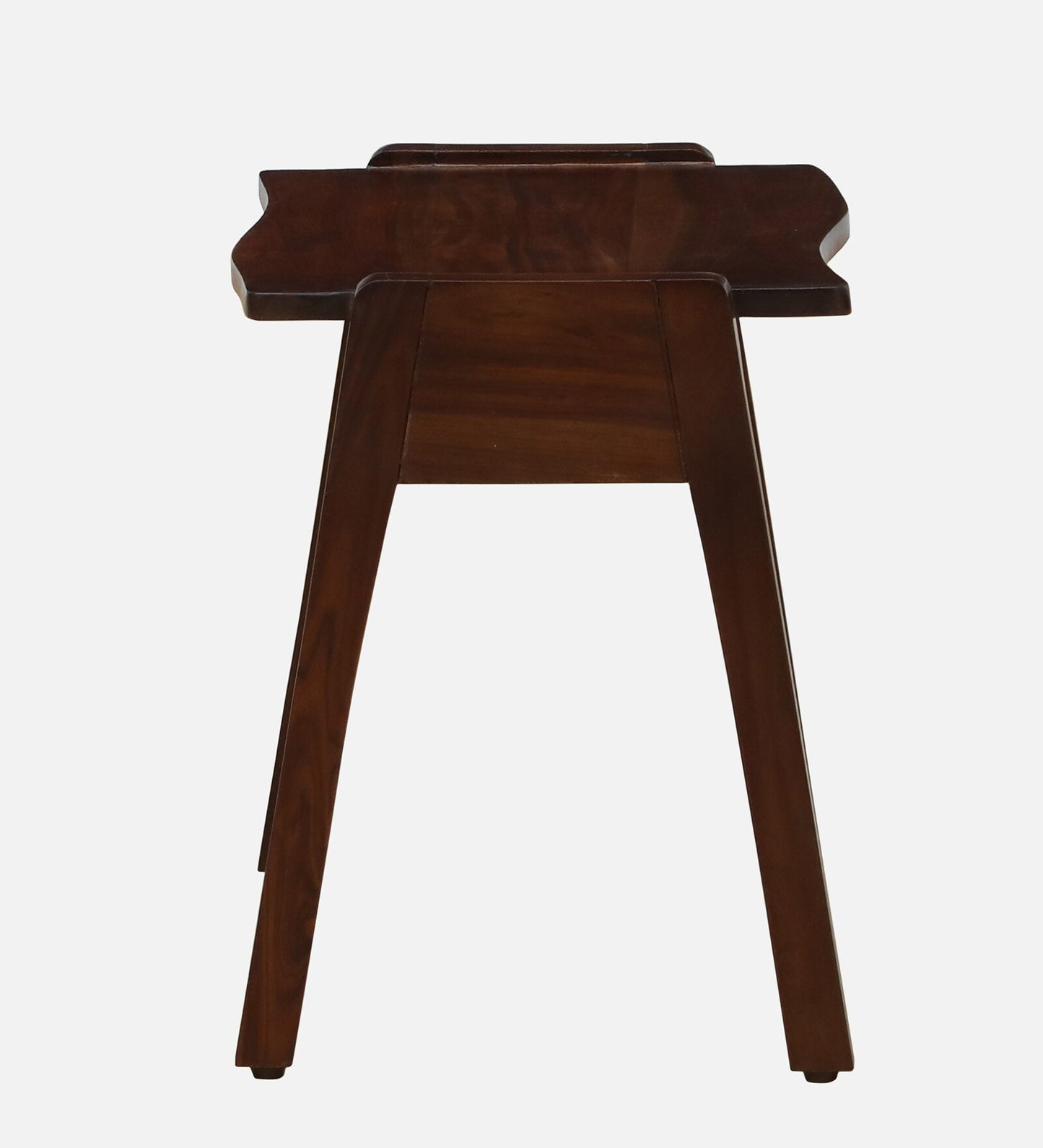 Sheesham Wood Folding Chair In Provincial Teak Finish With End Table