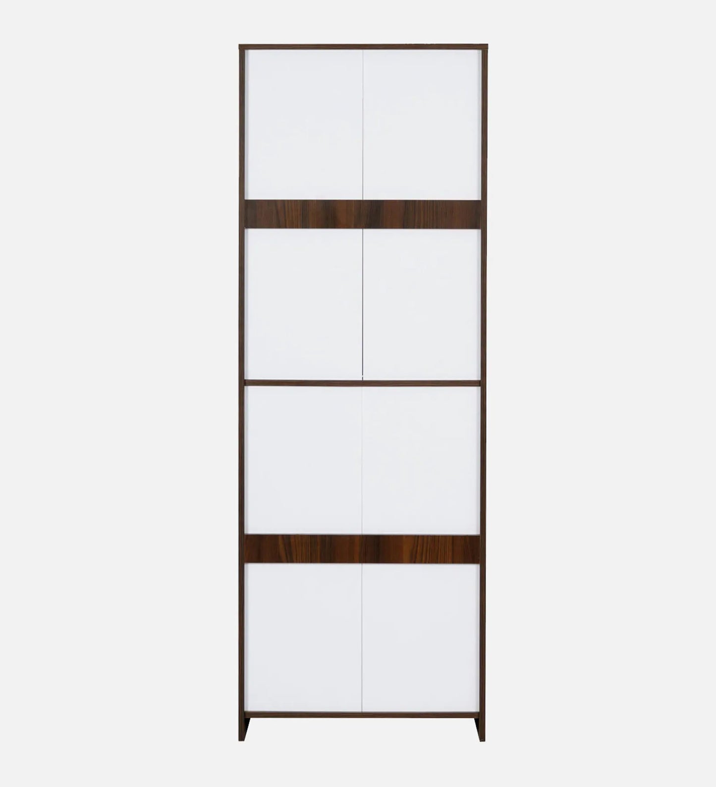 4 Tier Tilt Out Shoe Rack in Walnut and Wenge Finish