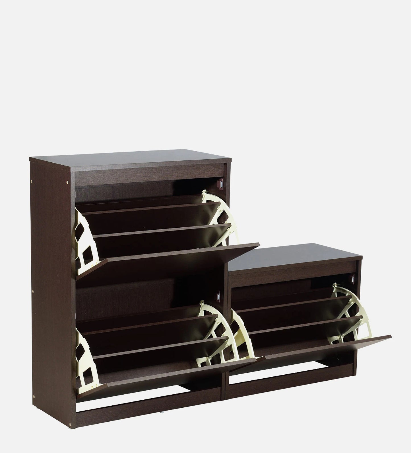 Tilt Out Shoe Rack in Columbia Walnut Finish