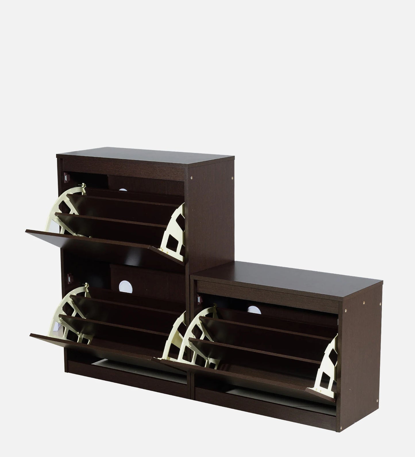 Tilt Out Shoe Rack in Columbia Walnut Finish