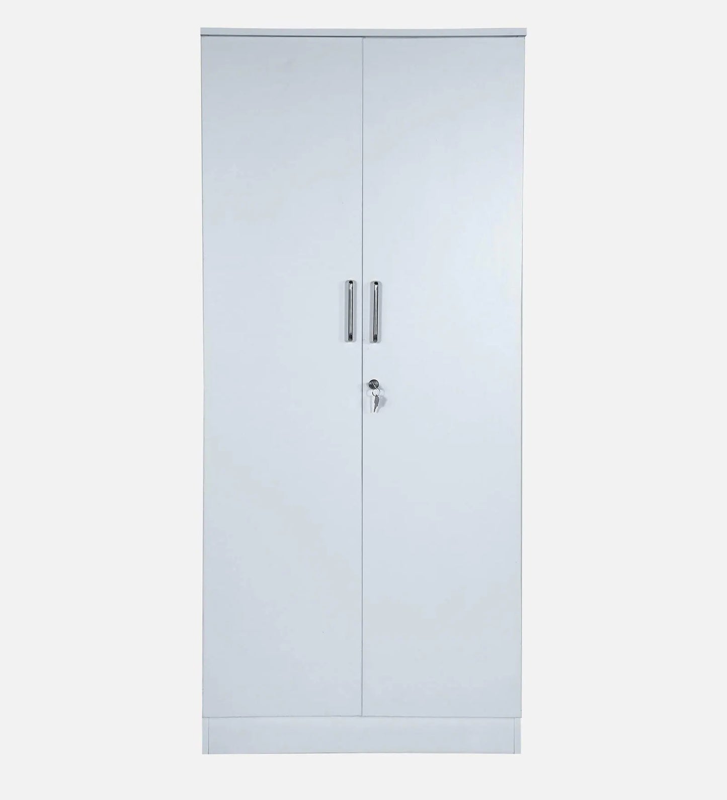 2 Door Wardrobe In Off White Finish With Drawer
