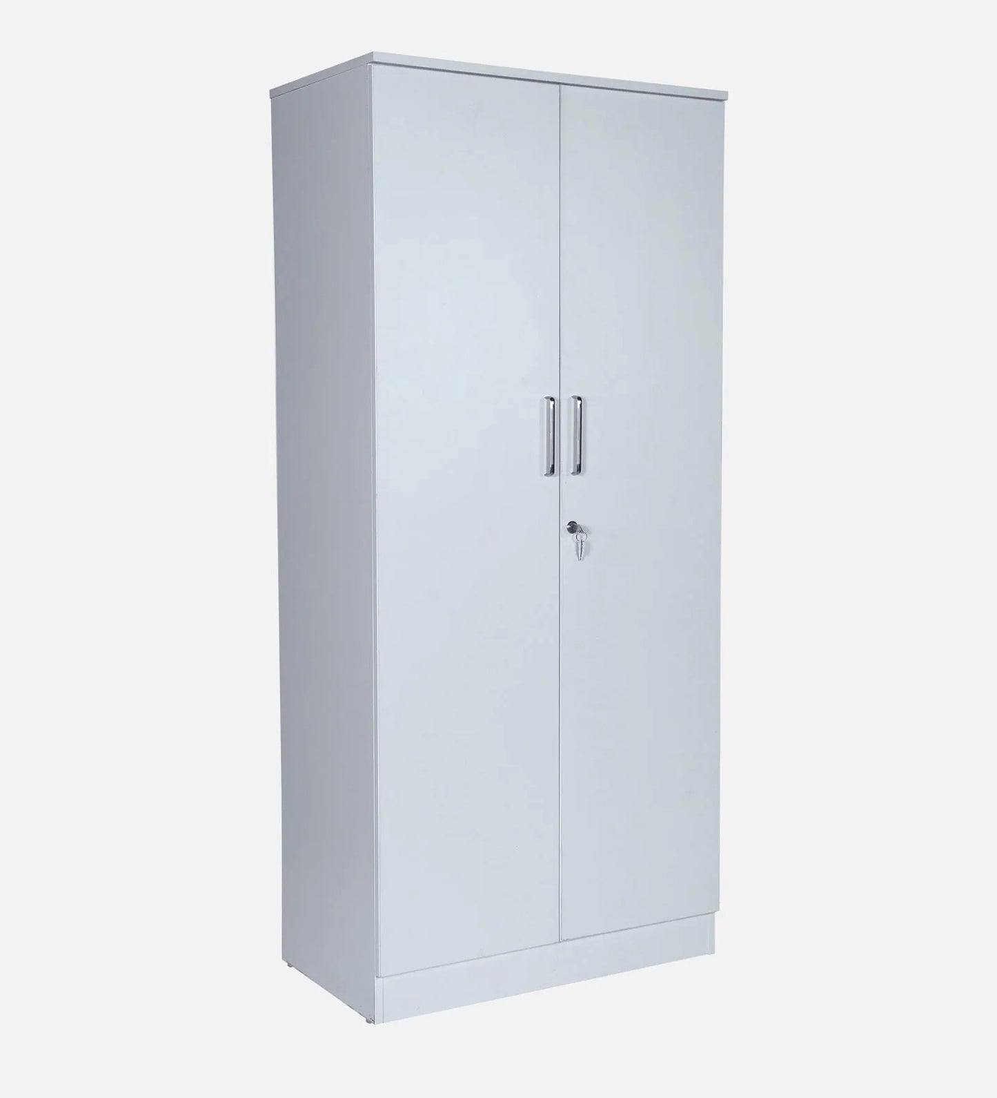 2 Door Wardrobe In Off White Finish With Drawer