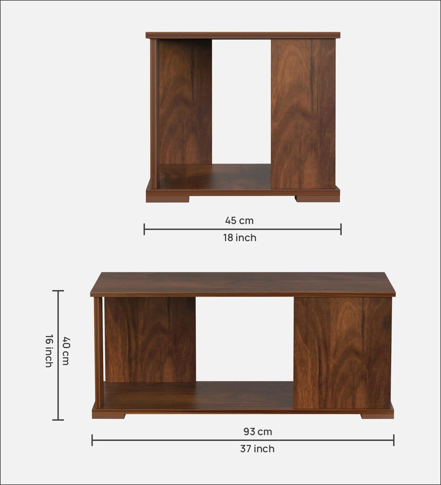 Coffee Table In Brown Maple Finish