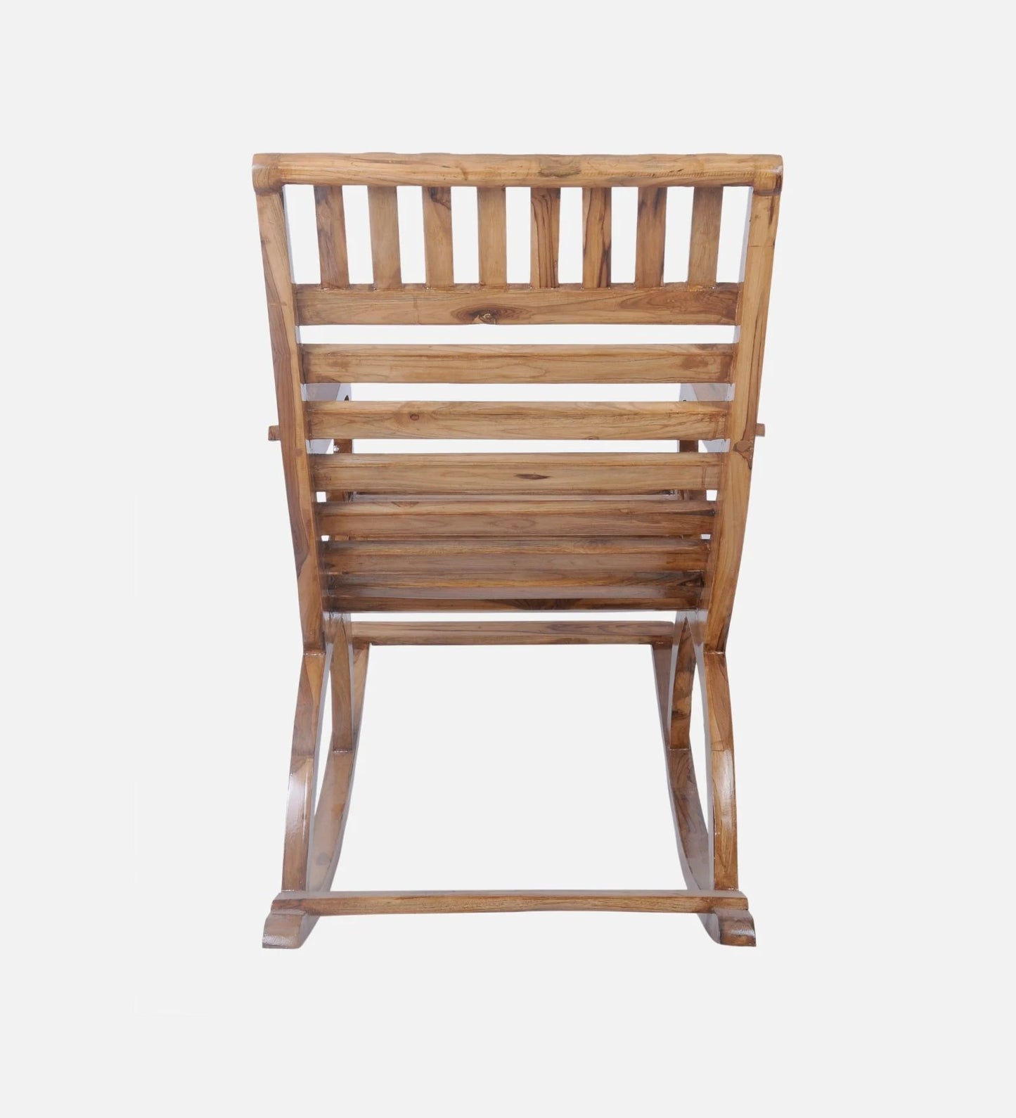 Teak Wood Rocking Chair in Natural Colour