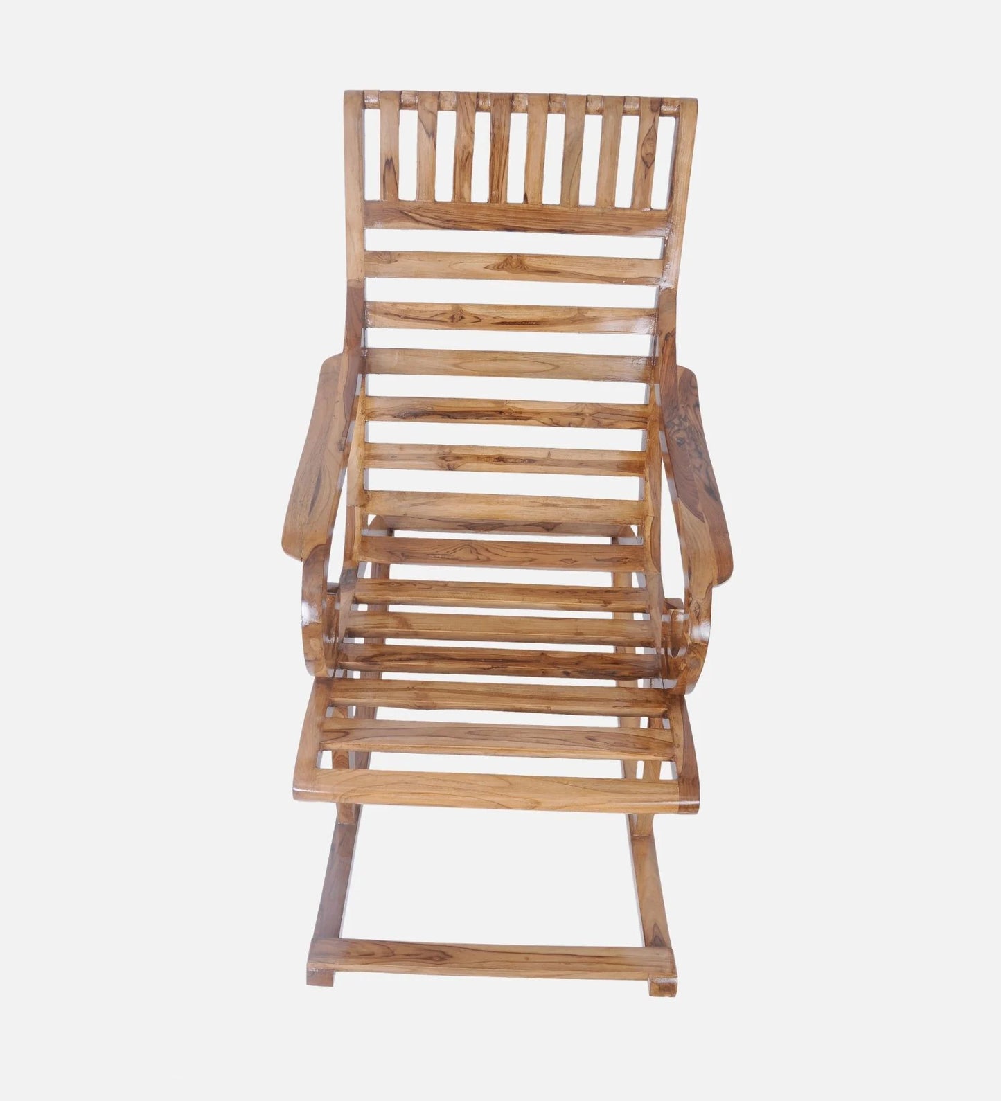 Teak Wood Rocking Chair in Natural Colour