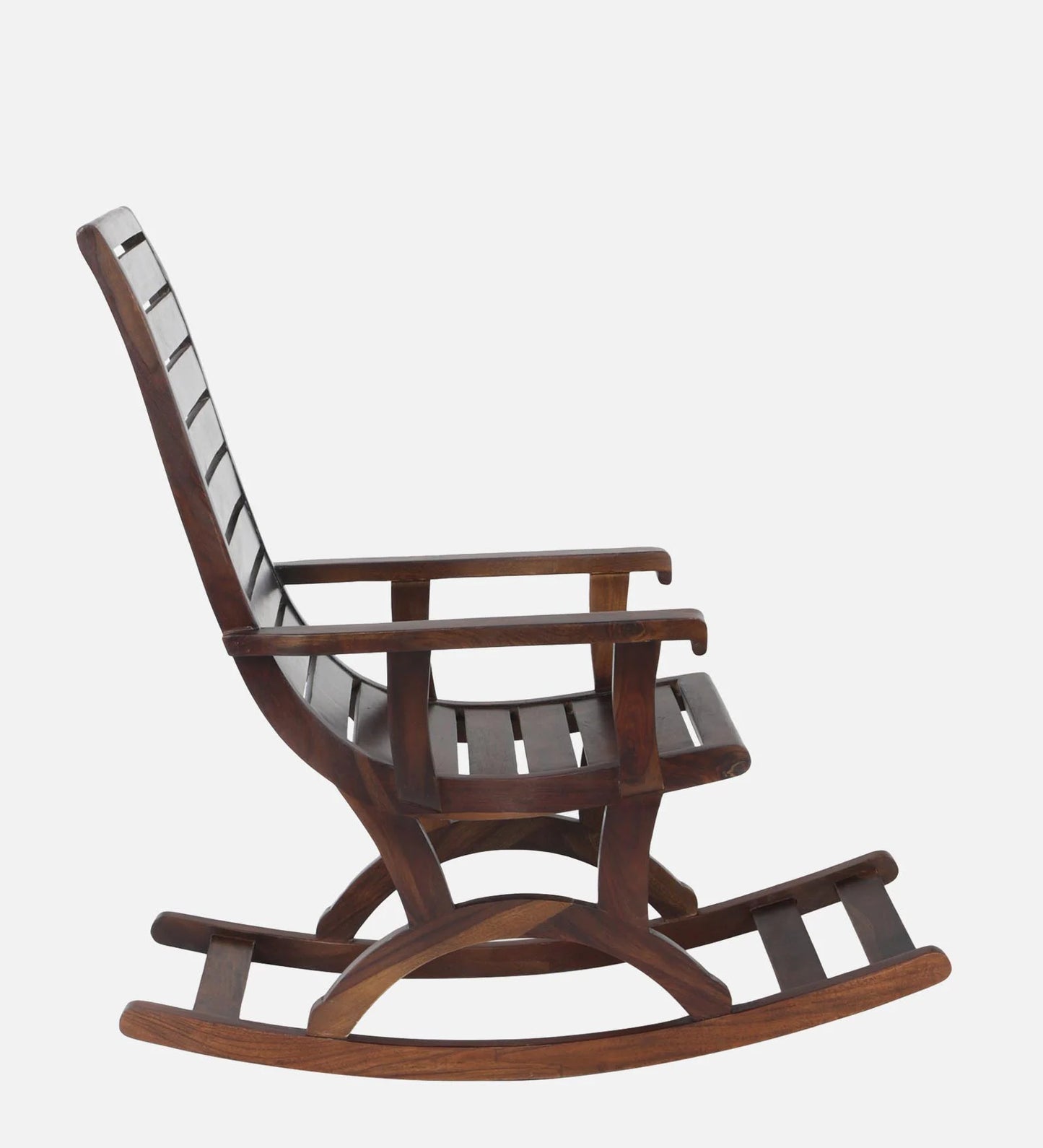 Sheesham Wood Rocking Chair In Scratch Resistant Provincial Teak Finish