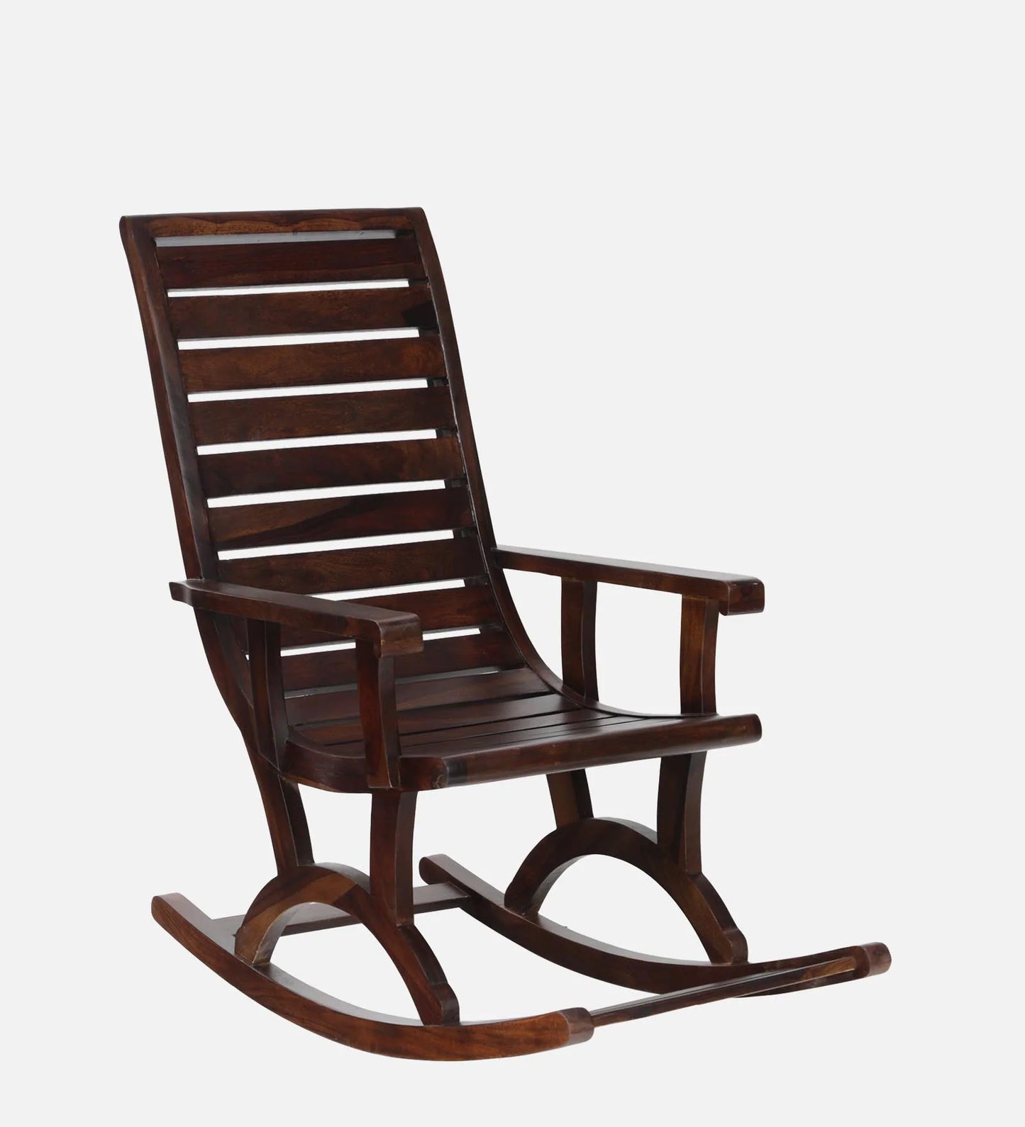 Sheesham Wood Rocking Chair In Scratch Resistant Provincial Teak Finish