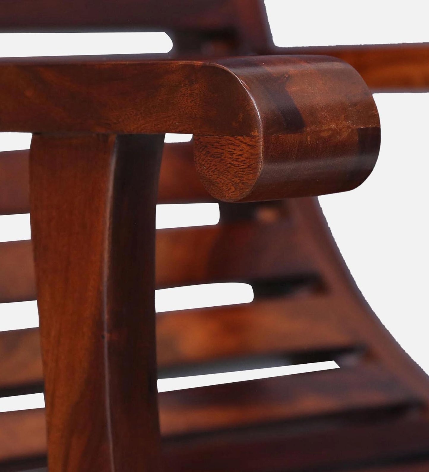 Sheesham Wood Rocking Chair in Scratch Resistant Honey Oak Finish