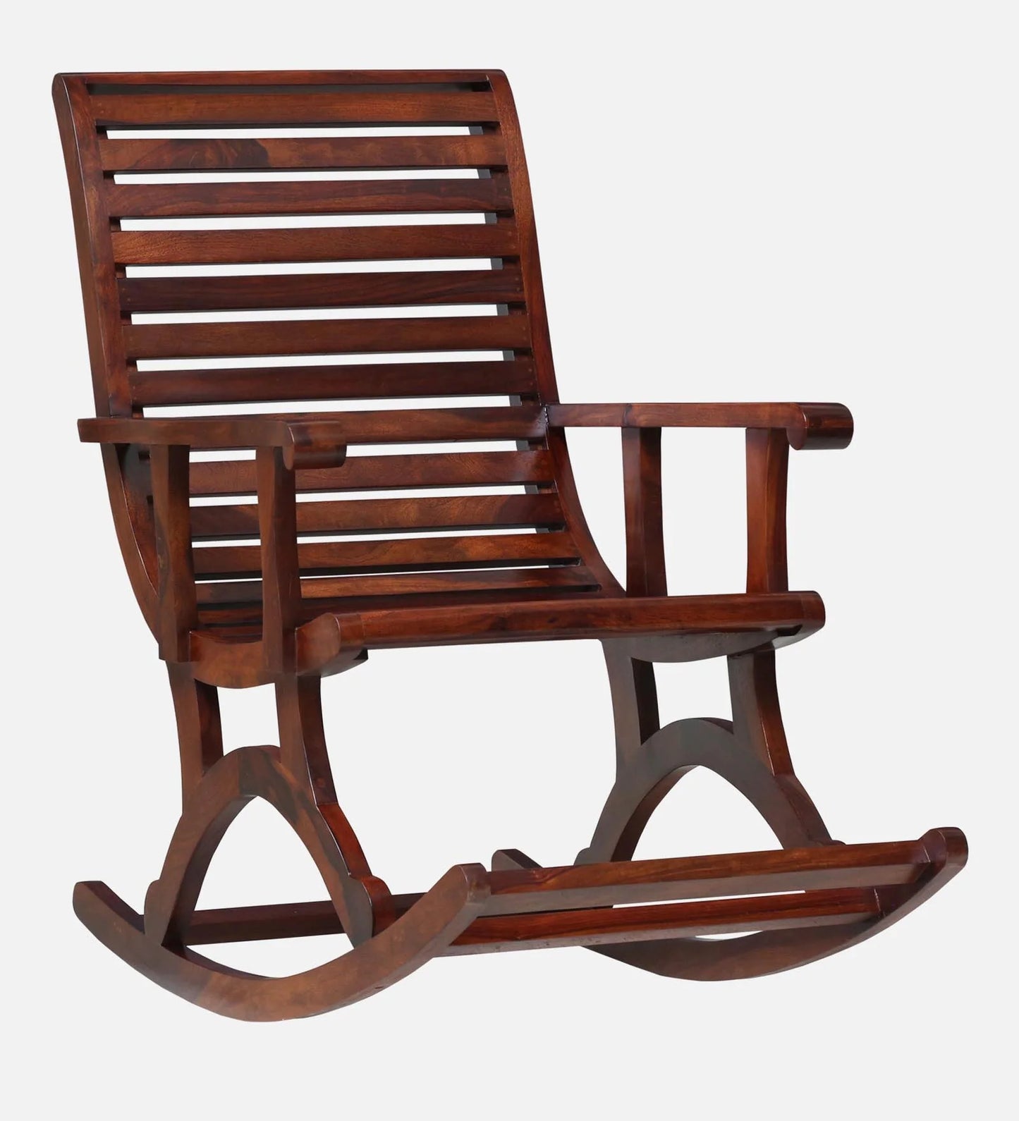 Sheesham Wood Rocking Chair in Scratch Resistant Honey Oak Finish